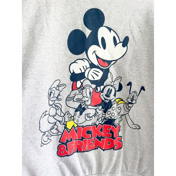 Disney | Mickey & Friends Sweatshirt | Heather Grey | Juniors' Size M (7-9) - Picture 5 of 8
